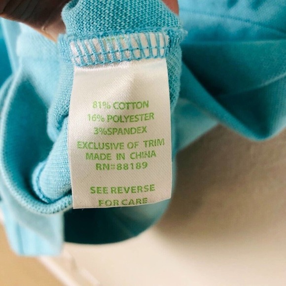 LILLY Pulitzer Dress Blue Turquoise Shift Knee Length Zip Versatile Size Small - Picture 7 of 16